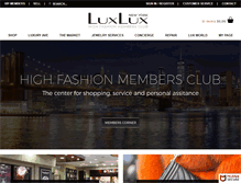 Tablet Screenshot of luxluxny.com